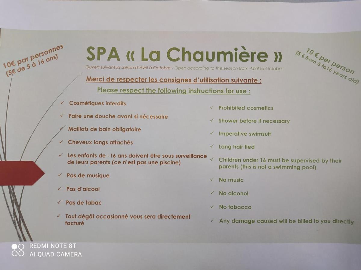 לינה וארוחת בוקר Saint-Martin-Saint-Firmin La Chaumiere מראה חיצוני תמונה